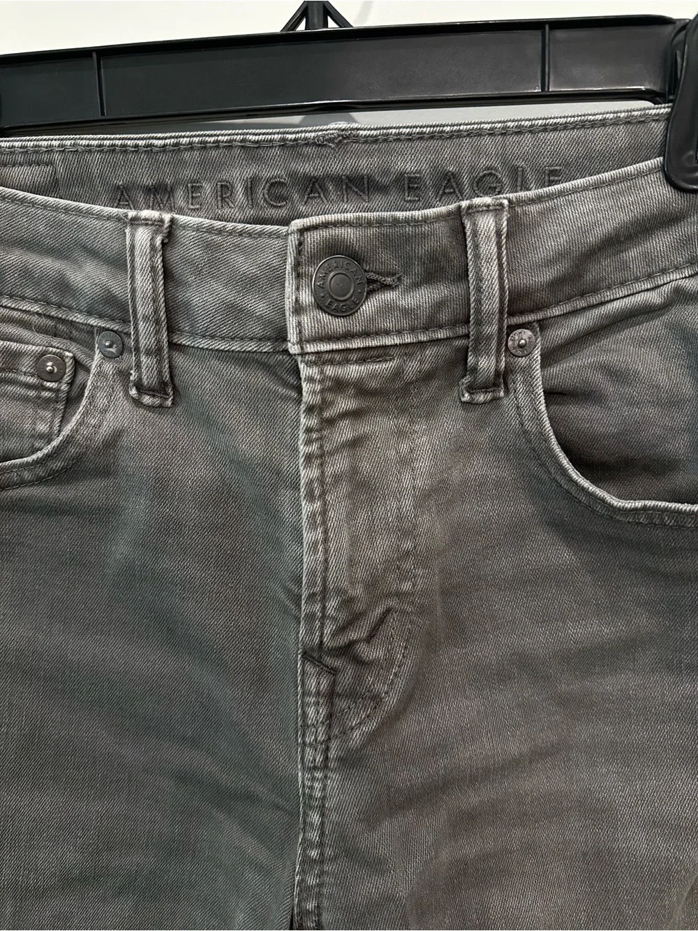 American Eagle Outfitters Men's Slim Straight Gray Denim Jeans